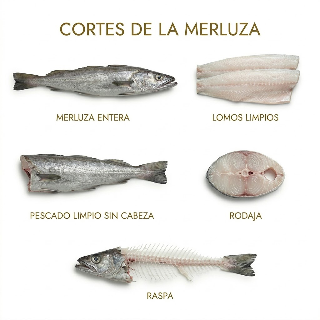 Cortes de merluza