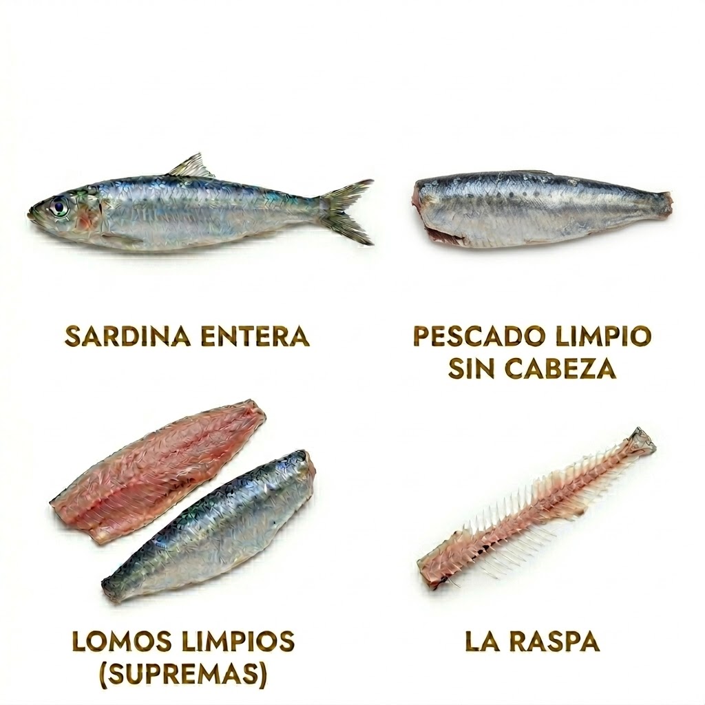 Cortes de sardina