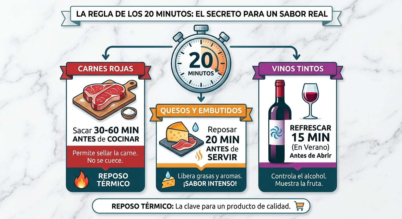 La «Regla de los 20 Minutos»: El secreto para un sabor real