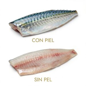 Chicharro con piel y sin piel