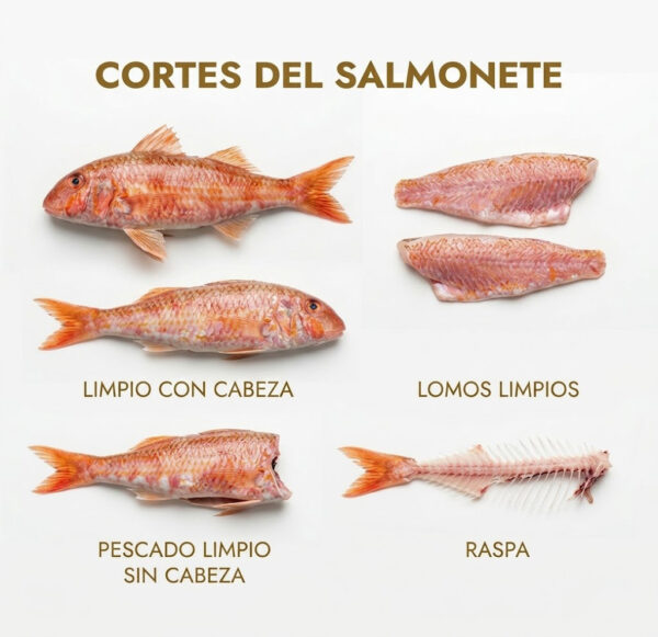 Cortes del salmonete