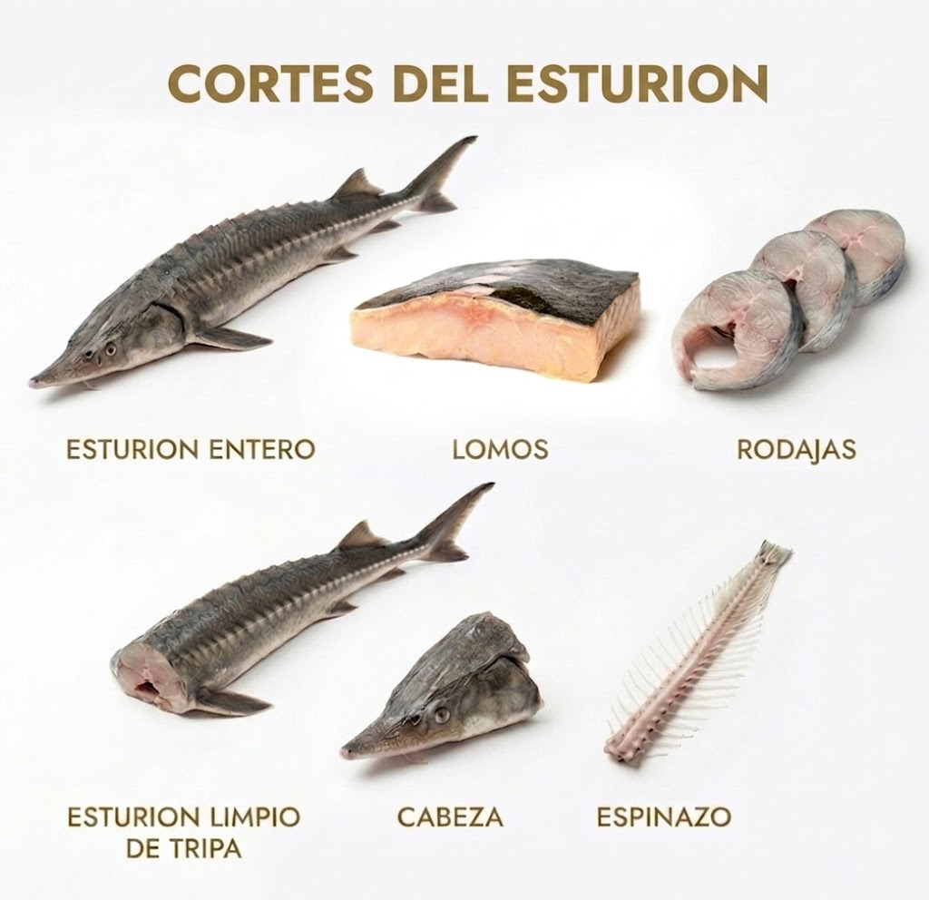 Cortes del esturión