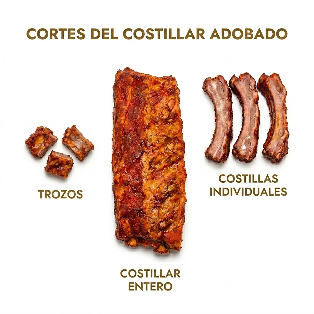 Costillar adobado cortes