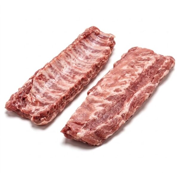 Costillas de cerdo crudas
