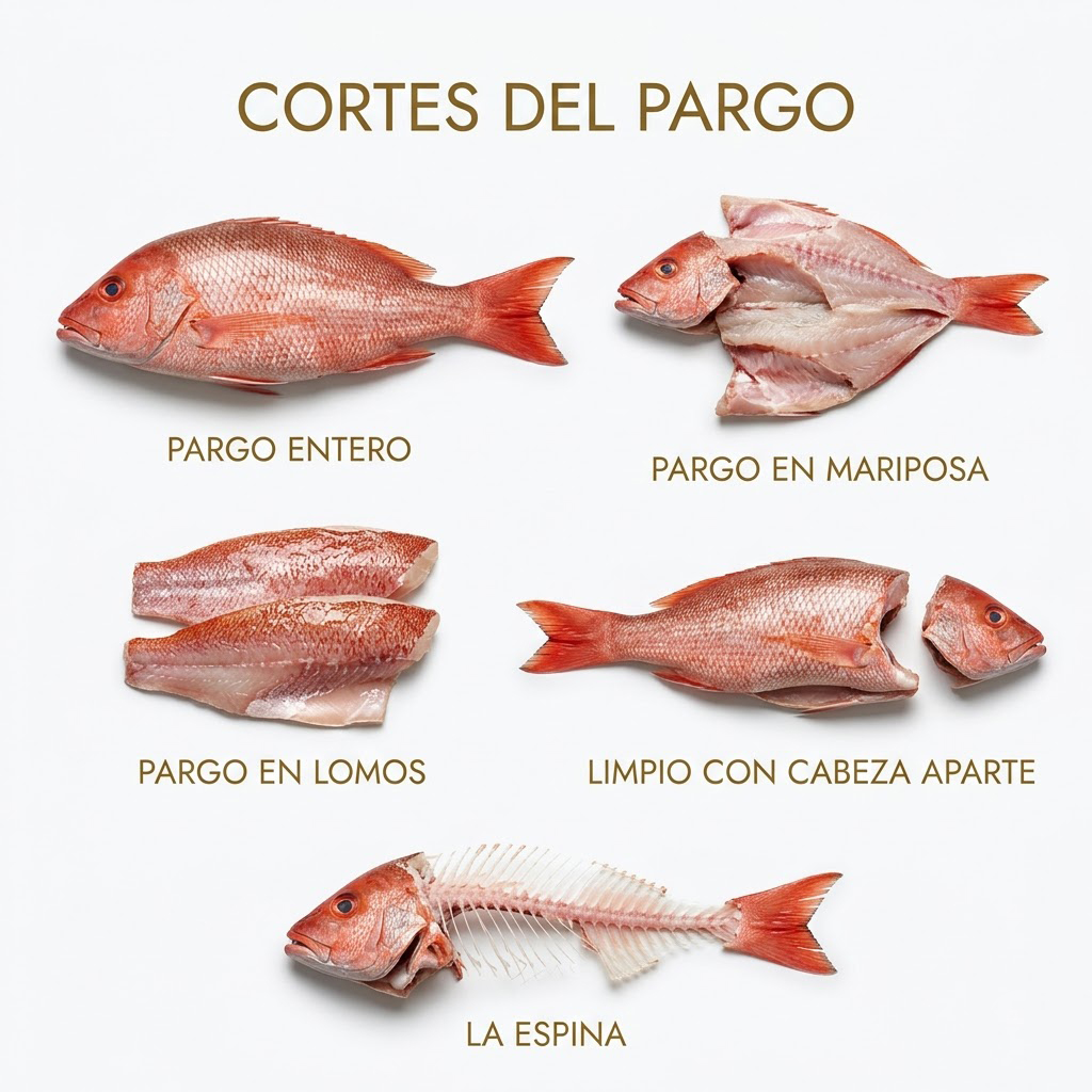 Cortes del pargo