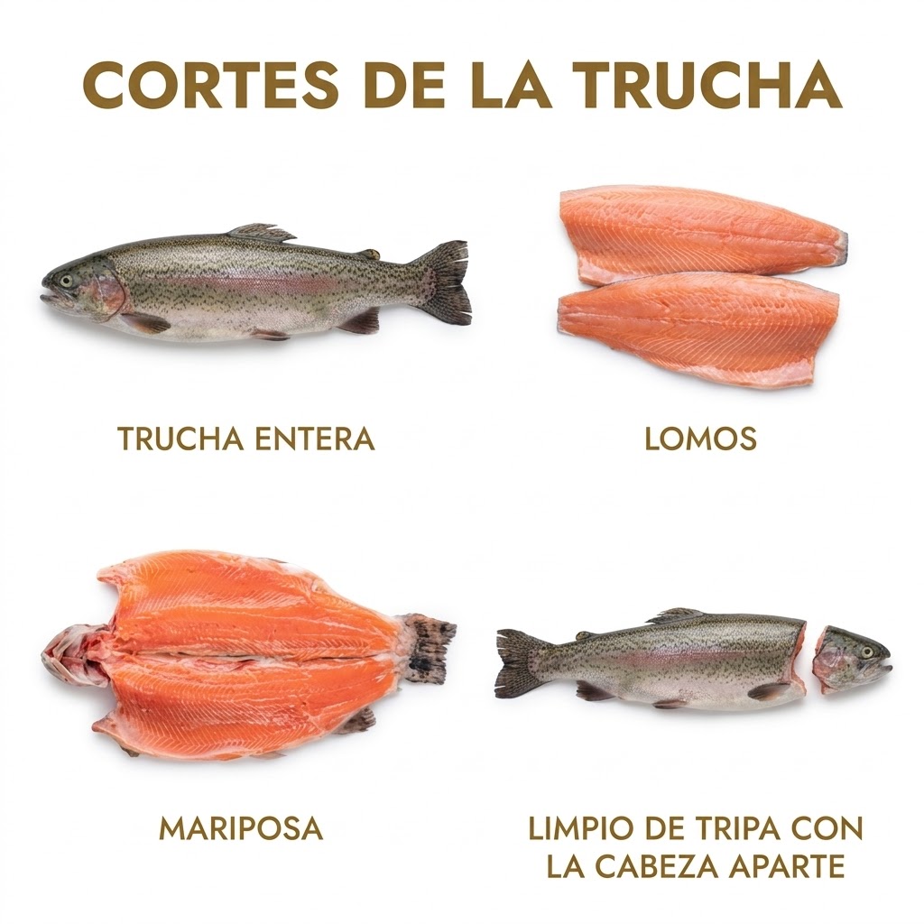 Cortes de trucha