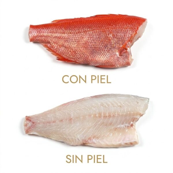 Virrey con piel y sin piel